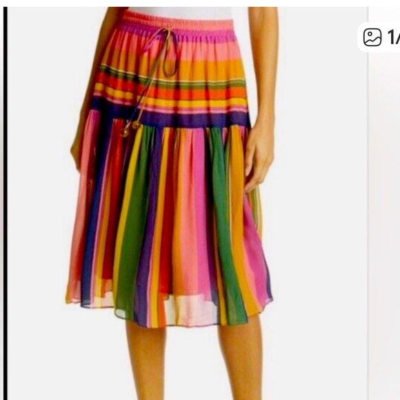 Farm Rio Multi-Color Striped Midi - Picture 6 of 7